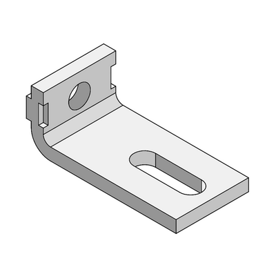 MODULAR SOLUTIONS PROFILE<BR> GUARD UNIT FIXING ANGLE 19 WITH OUT HARDWARE